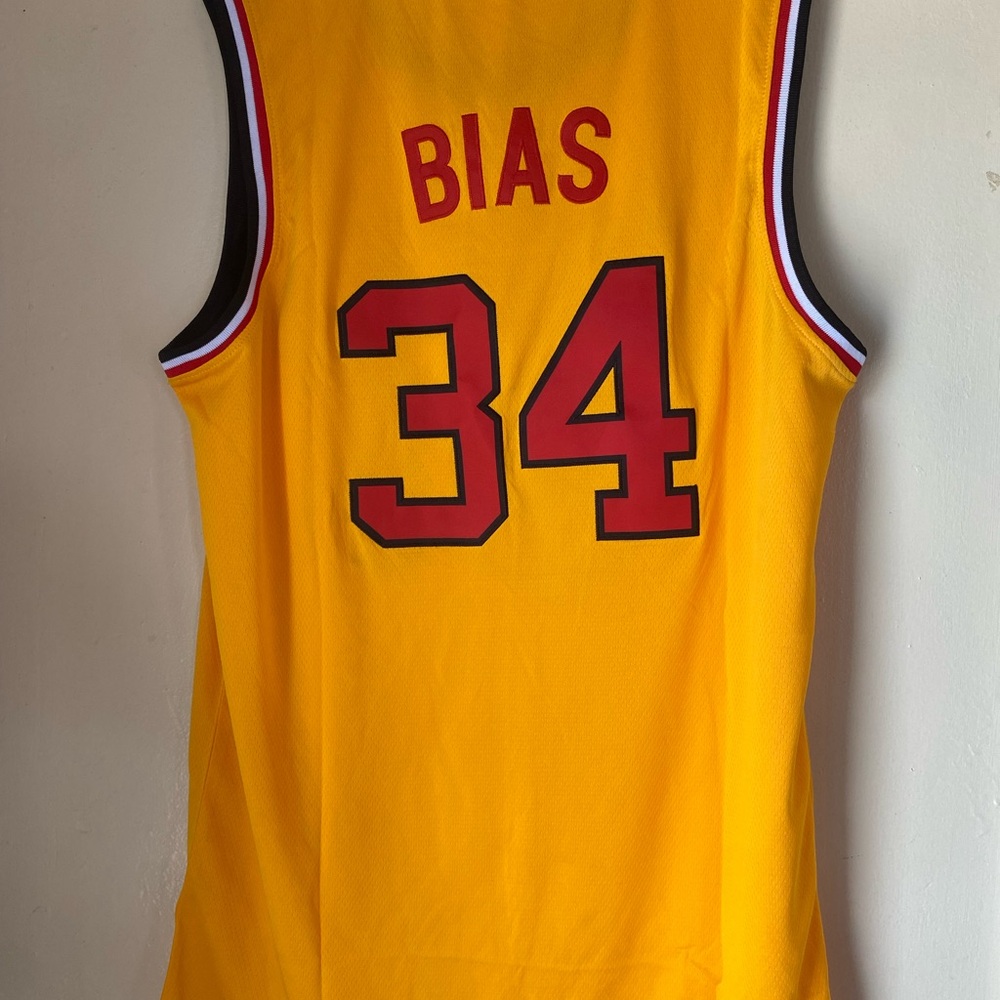 Len Bias Embroidered Maryland Terrapins College Basketball Jersey Custom